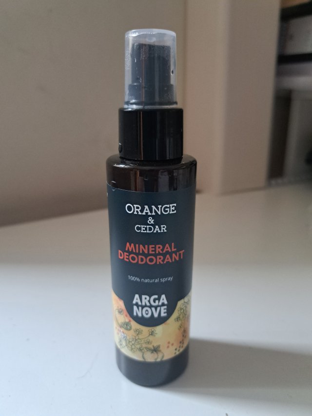 Arganove Moroccan Beauty, Dezodorant mineralny w sprayu, Cedr i pomarańcza