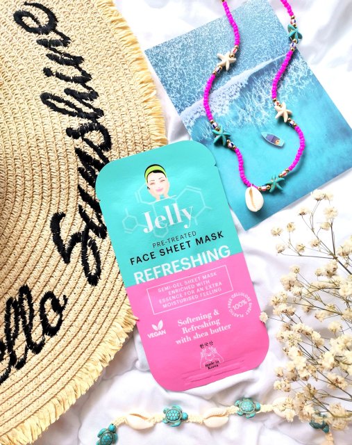 Maxbrands Marketing B.V. Jelly, Maska do twarzy w płacie, Galaretkowa, Refreshing