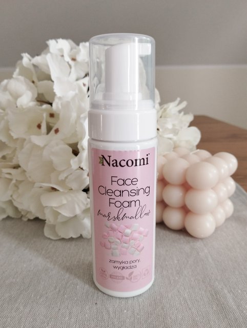 Nacomi Pianka do mycia twarzy, Face Cleansing Foam, Zamyka pory i wygładza, Marshmallow 