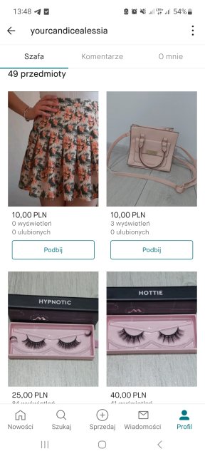 Pokaż swój profil na Vinted