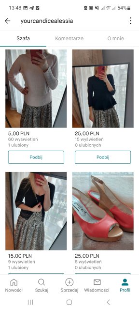 Pokaż swój profil na Vinted