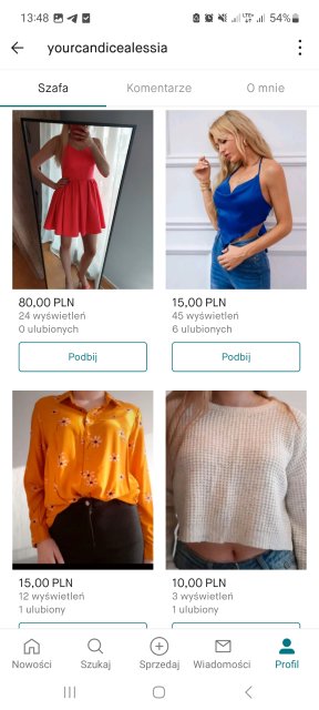 Pokaż swój profil na Vinted