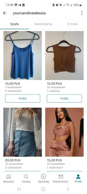 Pokaż swój profil na Vinted