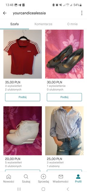 Pokaż swój profil na Vinted