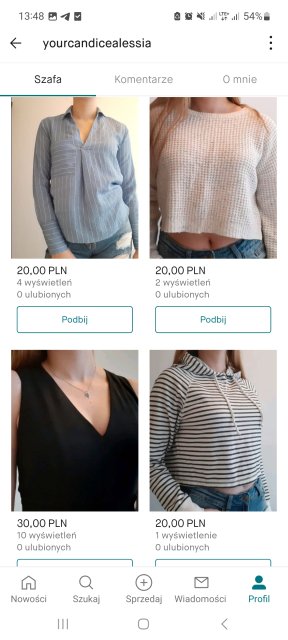 Pokaż swój profil na Vinted