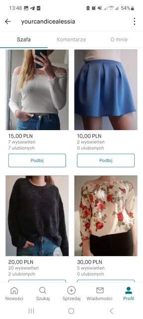 Pokaż swój profil na Vinted