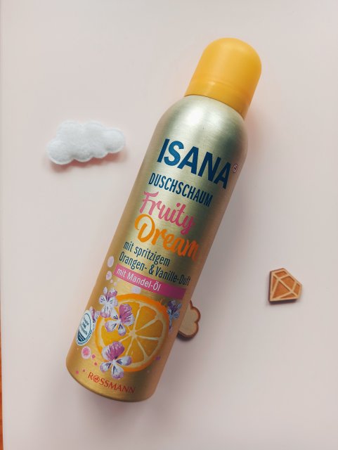 Isana Pianka pod prysznic, Fruity Dream, Pomarańcza i wanilia 