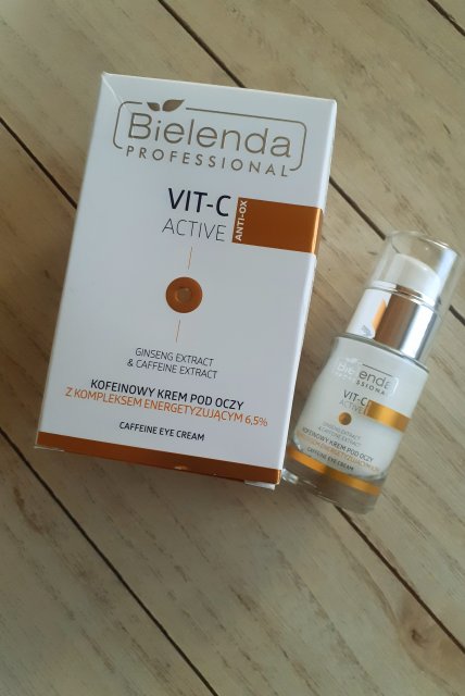 Bielenda Professional, VIT-C Active, Krem pod oczy, Kofeinowy, Z kompleksem energetyzującym 6,5%