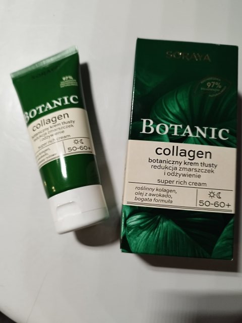 Soraya Botanic, Krem do twarzy, Collagen, Botaniczny, Przeciwzmarszczkowy, Na dzień i na noc