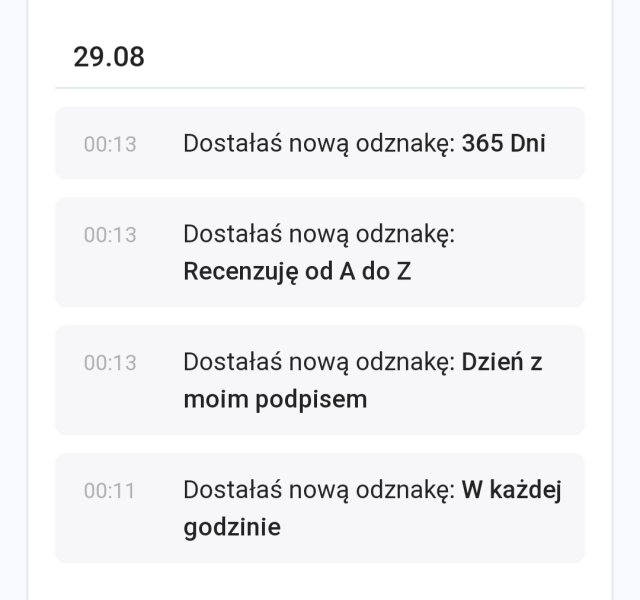 Odznaki DC lista