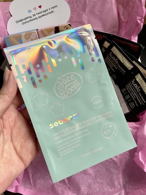 FaceBoom Plastry-kwiatki na niedoskonałości, Seboom, Oczyszczające, Cera tłusta/mieszana