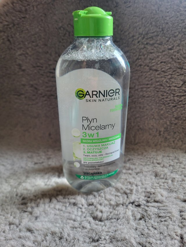 Garnier Skin Naturals, Płyn micelarny 3w1, Skóra normalna i mieszana