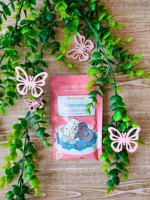 Accentra Lüttes Welt Naturkosmetik, Beste Freunde, Schmusebad, Przytulna kąpiel, Pielęgnuje, pachnie i nawilża, Dodatek do kąpieli 