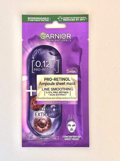 Maseczka garnier pro retinol 