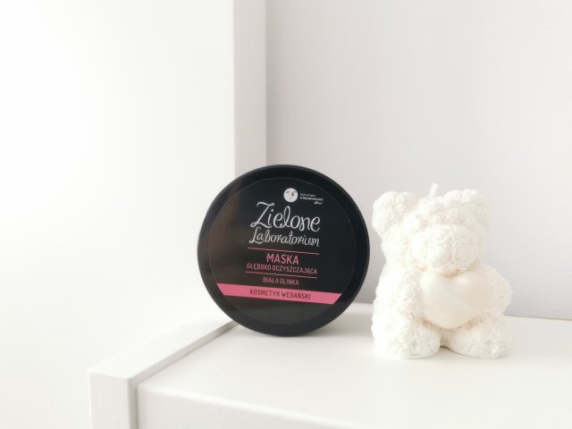 Zielone Laboratorium Maseczka do twarzy, Głęboko oczyszczająca, Biała glinka