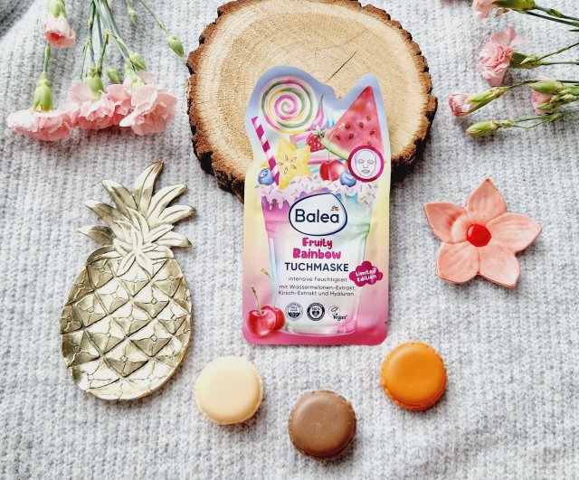 Balea Maseczka do twarzy w płacie, Fruity Rainbow