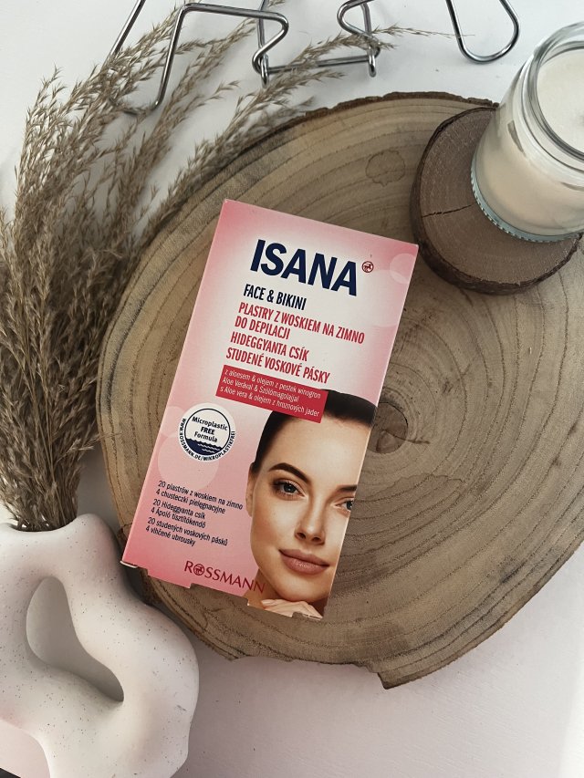 Isana Face & Bikini, Plastry do depilacji na zimno, Z woskiem