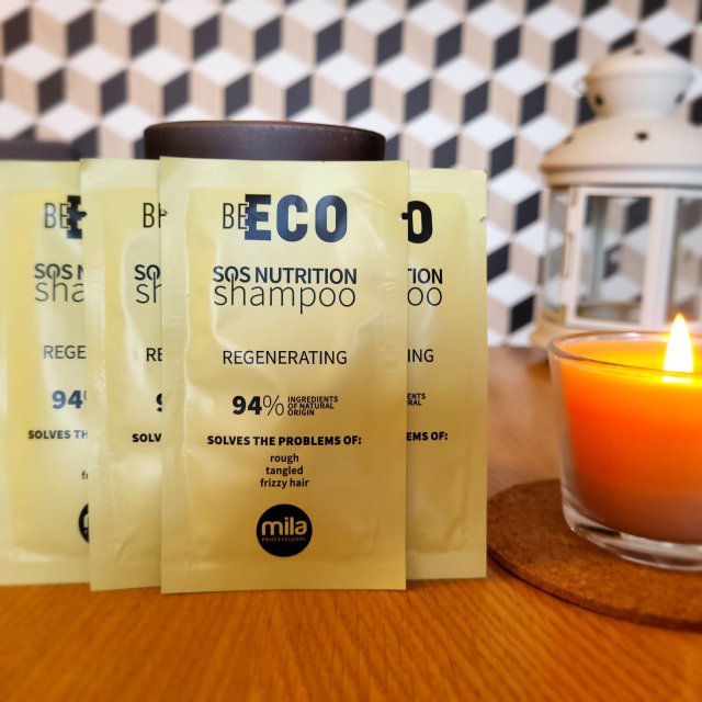 Mila Professional Szampon do włosów, Be Eco, SOS Nutrition, Regenerujący