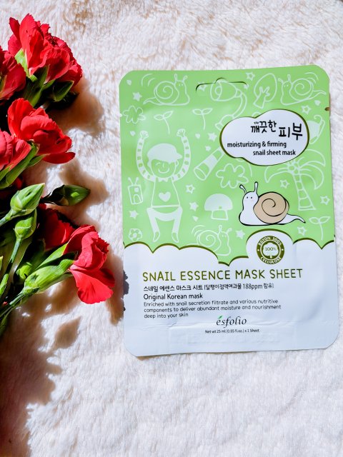 ésfolio Maska do twarzy w płacie, Snail Essence Mask