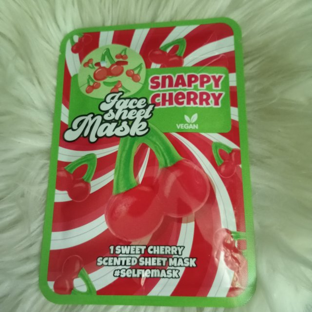Maxbrands Marketing B.V. Face Sheet Mask, Maseczka do twarzy w płacie, Snappy Cherry