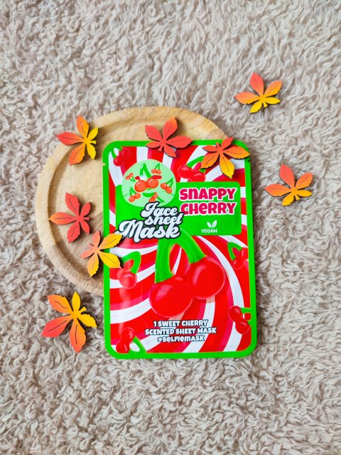 Maxbrands Marketing B.V. Face Sheet Mask, Maseczka do twarzy w płacie, Snappy Cherry