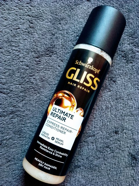 Schwarzkopf Gliss Kur, Hair Repair, Ekspresowa odżywka do włosów, Regeneracyjna, Z keratynowym serum, włosy długie, skłonne do zniszczeń 
