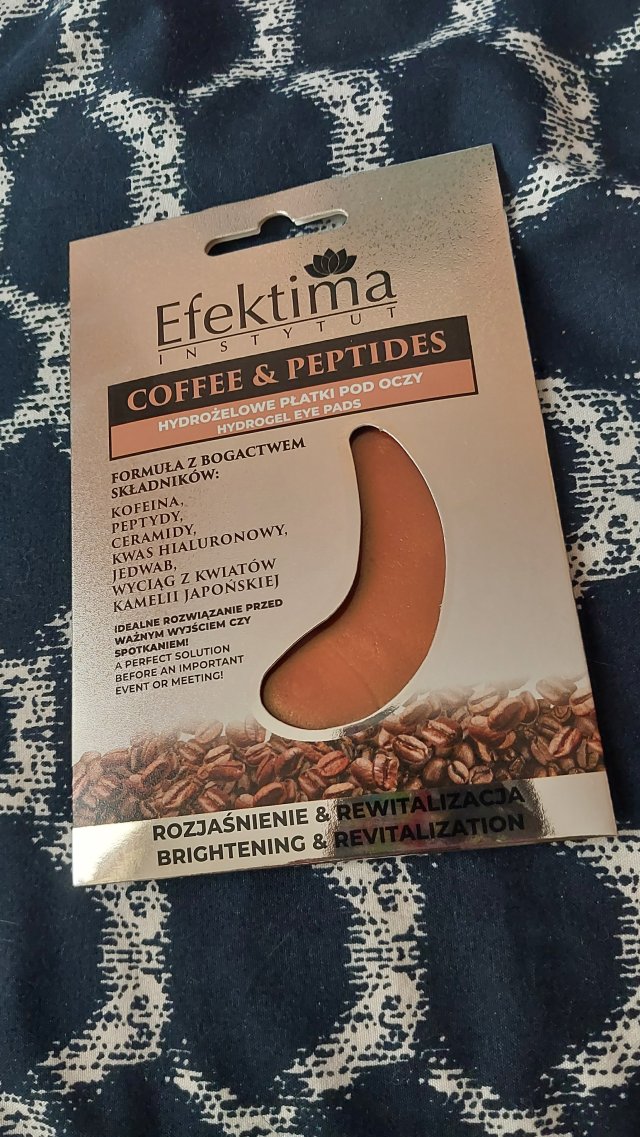 Efektima Coffee & Peptides, Płatki pod oczy, Hydrożelowe, Rozjaśnienie i Rewitalizacja 