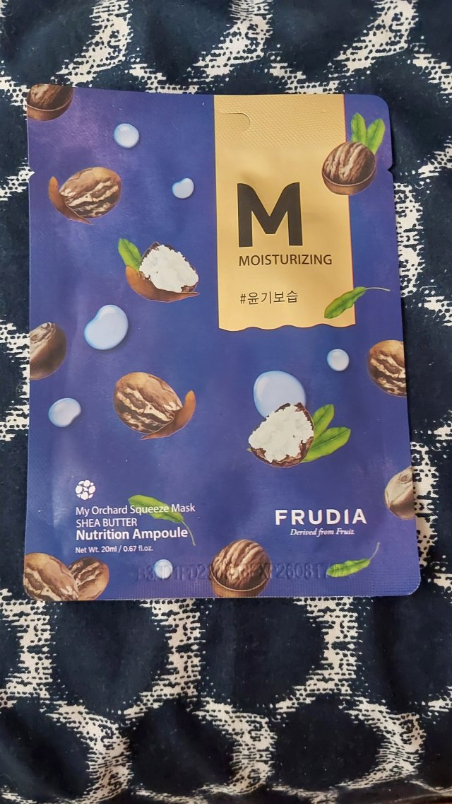 Frudia Maska do twarzy w płacie, My orchard Squeeze Mask, Shea Butter