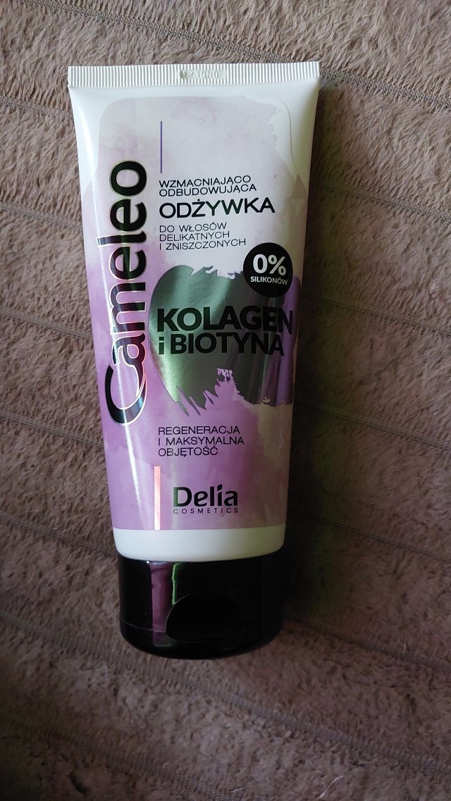 Delia Cameleo, Maska do włosów, Wzmacniająco-odbudowująca, Kolagen i biotyna