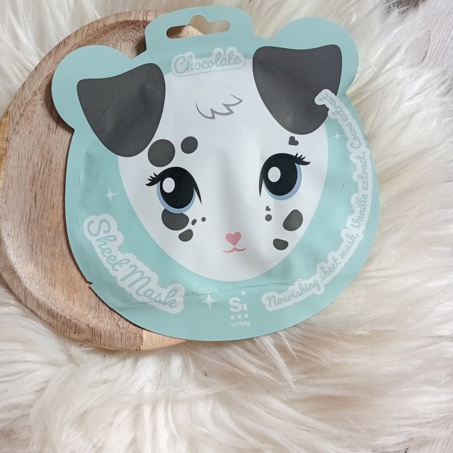 SINSAY Maska do twarzy w płacie, Odżywcza, Chocolate, Nourishing Sheet Mask, Vanilla Extract, Cocoa Extract