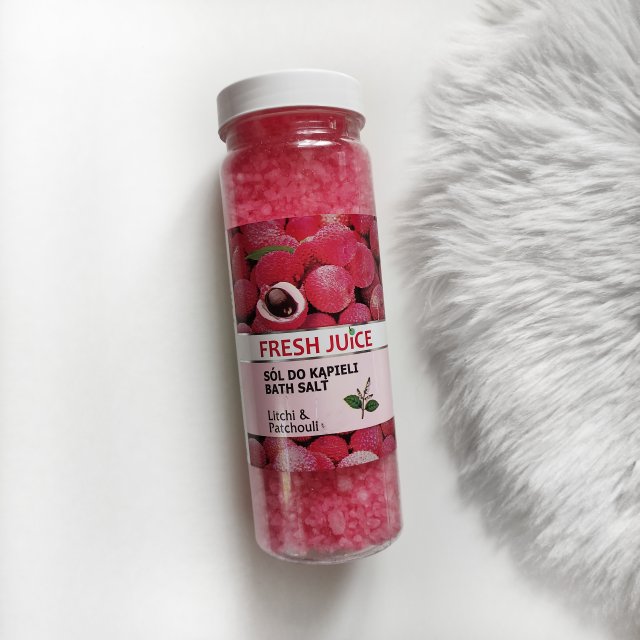Fresh Juice Sól do kąpieli, Litchi & Patchouli