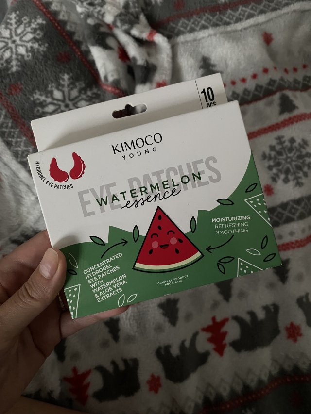 Kimoco Beauty Płatki pod oczy, Hydrożelowe, Watermelon Essence, Nawilżająco-odświeżające