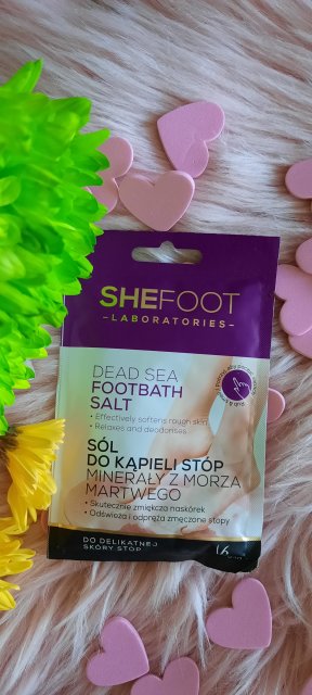 SheFoot Sól do kąpieli stóp, Minerały z Morza Martwego