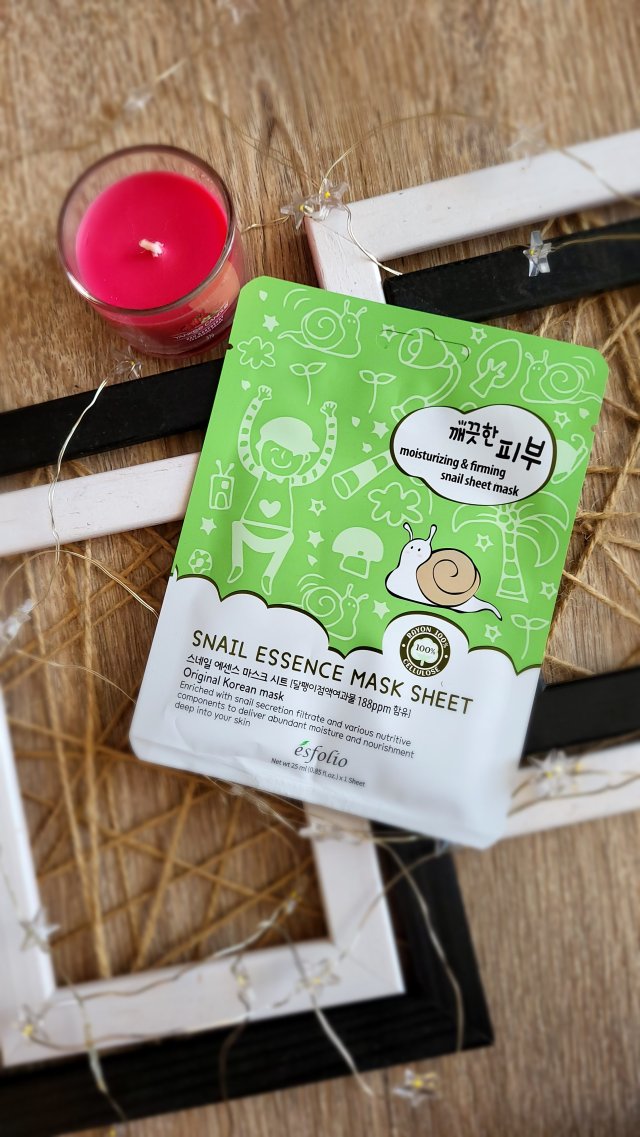 ésfolio Maska do twarzy w płacie, Snail Essence Mask