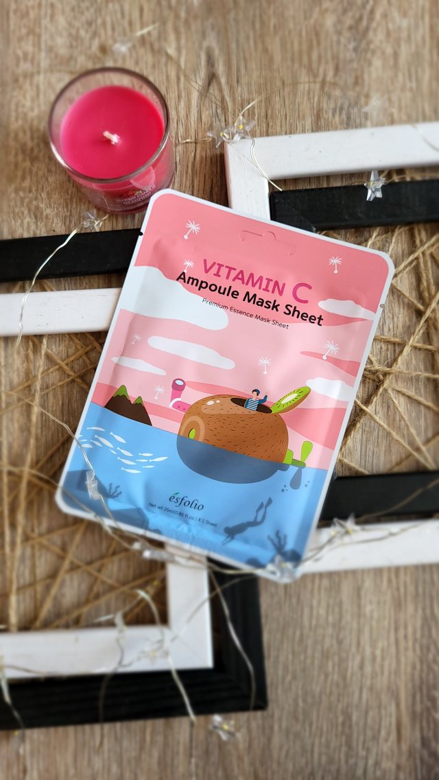 ésfolio Maska do twarzy w płacie, Vitamin C Essence Mask