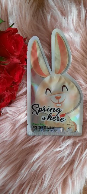 Maxbrands Marketing B.V. Face Sheet Mask, Maseczka do twarzy w płacie, Spring Is Here, Refreshing, Carrot Extract