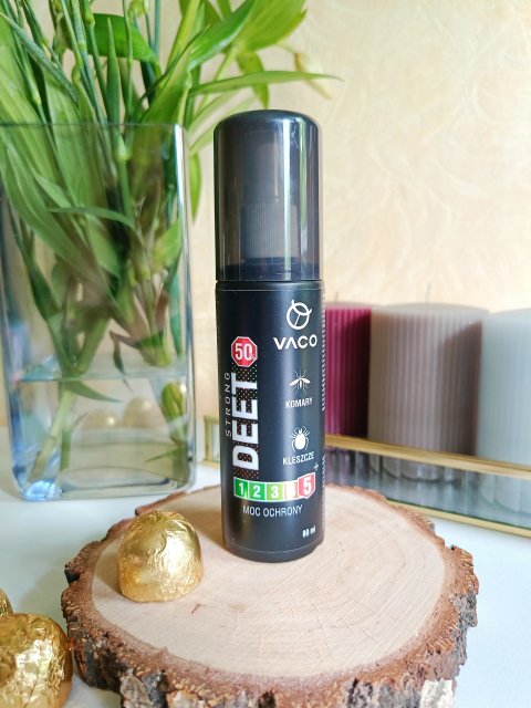Vaco Spray na komary, kleszcze i meszki, Deet 50%, Moc ochrony 5