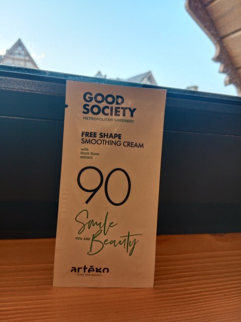 Artego Good Society 90, Krem do włosów, Free Shape Smoothing Cream, Wygładzający, Rock Rose Extract