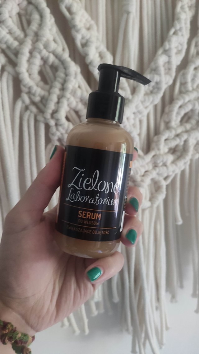 Zielone Laboratorium Serum do włosów, Zwiększające objętość