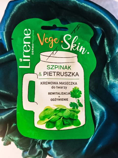 Lirene Vege Skin, Maseczka do twarzy, Kremowa, Rewitalizacja + odżywienie, Szpinak & Pietruszka