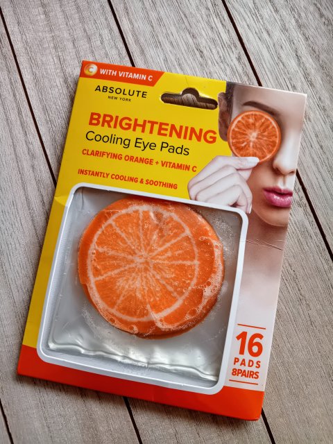 Absolute New York Płatki na oczy, Brightening, Cooling Eye Pads, Clarifying Orange + Vitamin C
