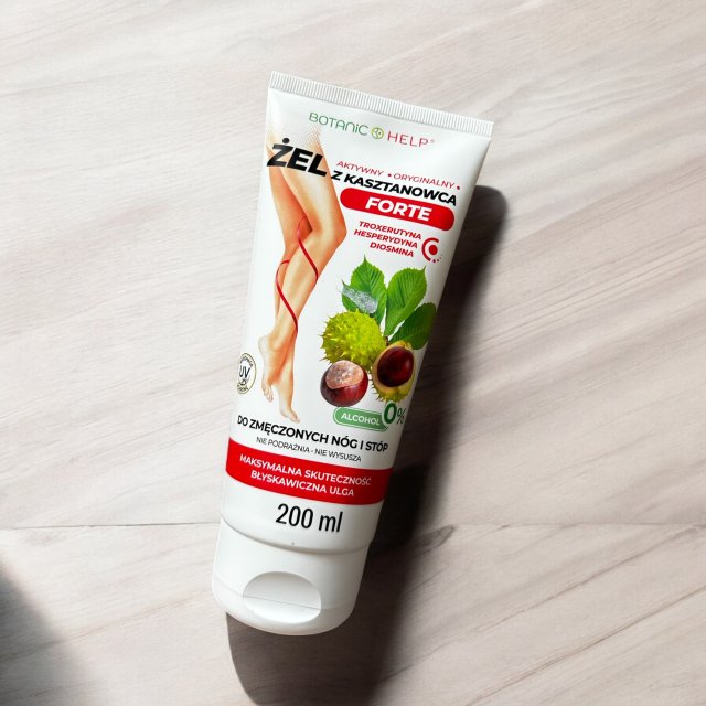 Botanic Help Żel do zmęczonych nóg i stóp, Aktywny, Z kasztanowca, Forte