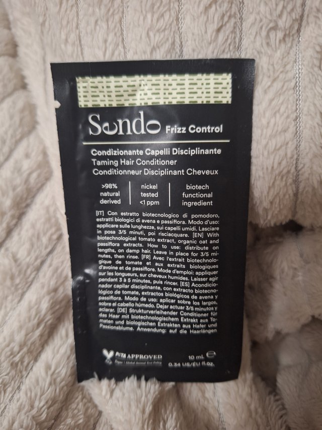 Sendo Odżywka do włosów, Frizz Control, Zapobiegająca puszeniu się włosów