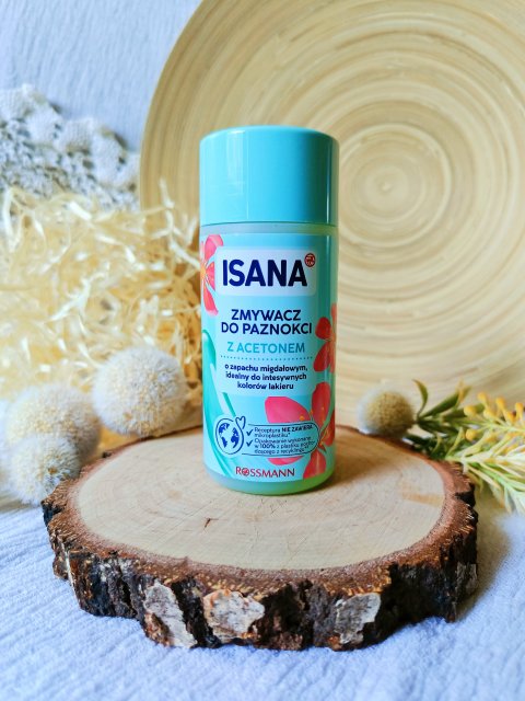 Isana Zmywacz do paznokci, Migdałowy zapach