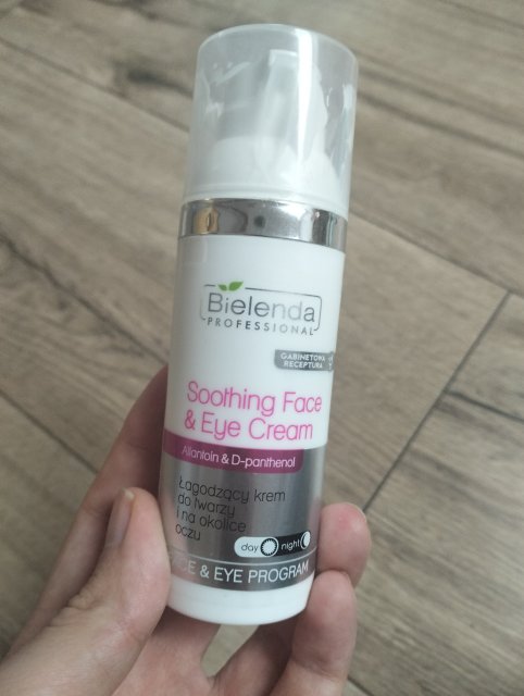 Bielenda Professional, Soothing face & eye cream, Kojący krem do twarzy i okolic oczu, Allantoina i D-panthenol 