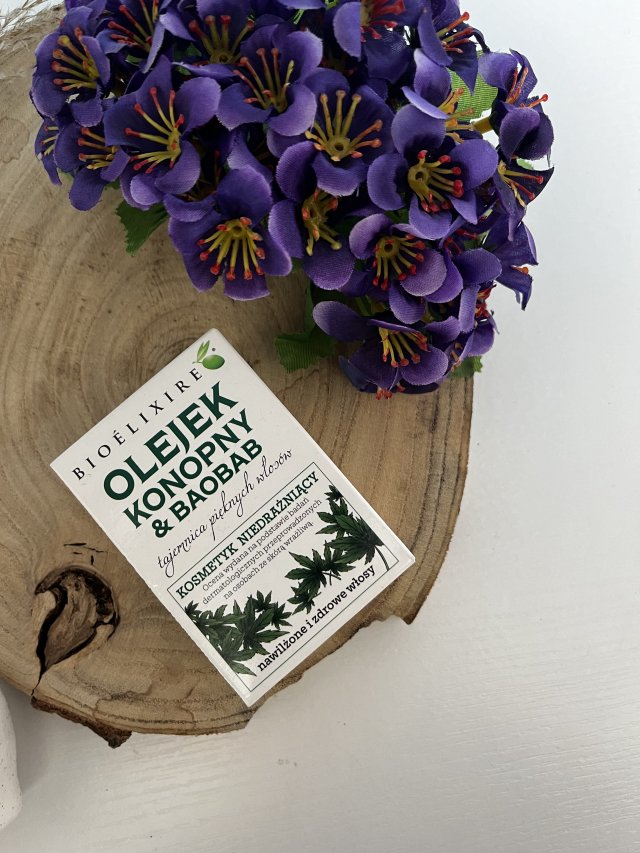 Bioélixire Olejek do włosów, Konopie i Baobab, Nawilżający 