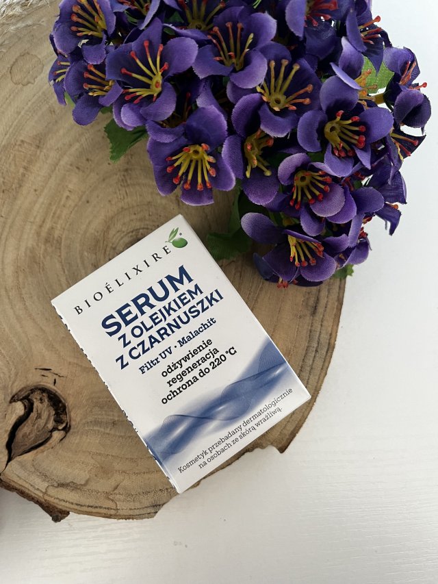 Bioélixire Serum do włosów, Z olejkiem z czarnuszki, Filtr UV, Malachit