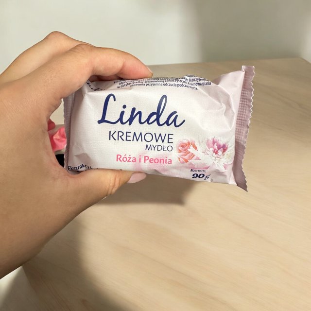 Linda Mydło w kostce, Kremowe, Róża i peonia