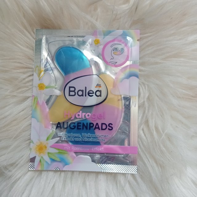 Balea Płatki pod oczy, Hydrożelowe, Rainbow Effect, Hyaluron, Wolkenblumen, Niacinamide