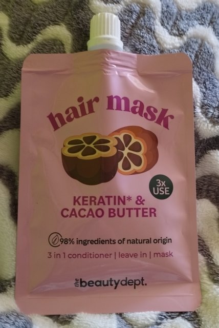 The Beauty Dept. Maska do włosów z roślinną keratyną i masłem kakaowym 